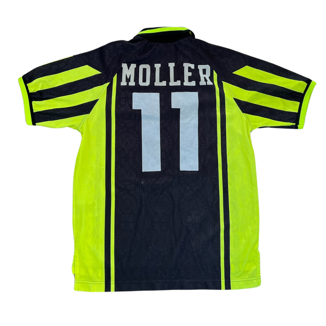 Borussia Dortmund - Andreas Möller #11 - Away Kit - 1996/97 - 9/10 - (Kids XL)